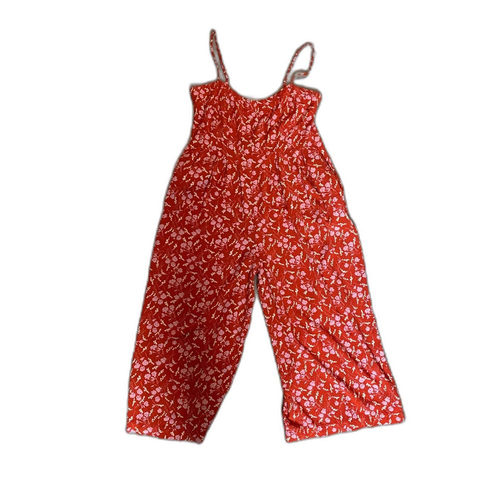 Urban Outfitters Red Floral Romper